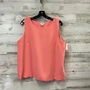 Top Sleeveless By J. Crew In Peach, Size: L