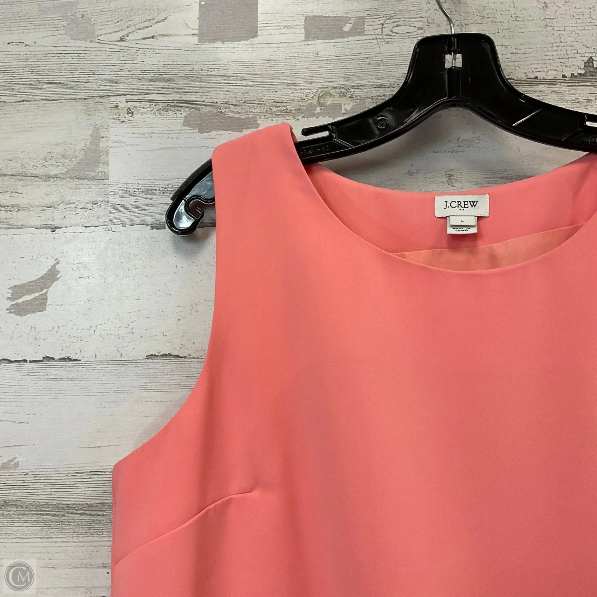 Top Sleeveless By J. Crew In Peach, Size: L
