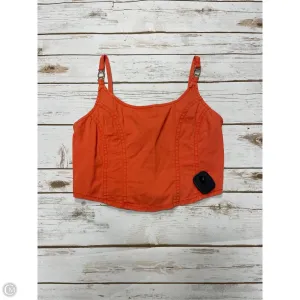 Top Sleeveless By Japna In Orange, Size: S
