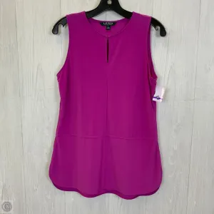 Top Sleeveless By Lauren By Ralph Lauren In Purple, Size: Mp