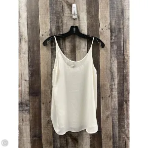 Top Sleeveless By Loft In Cream, Size: Xs
