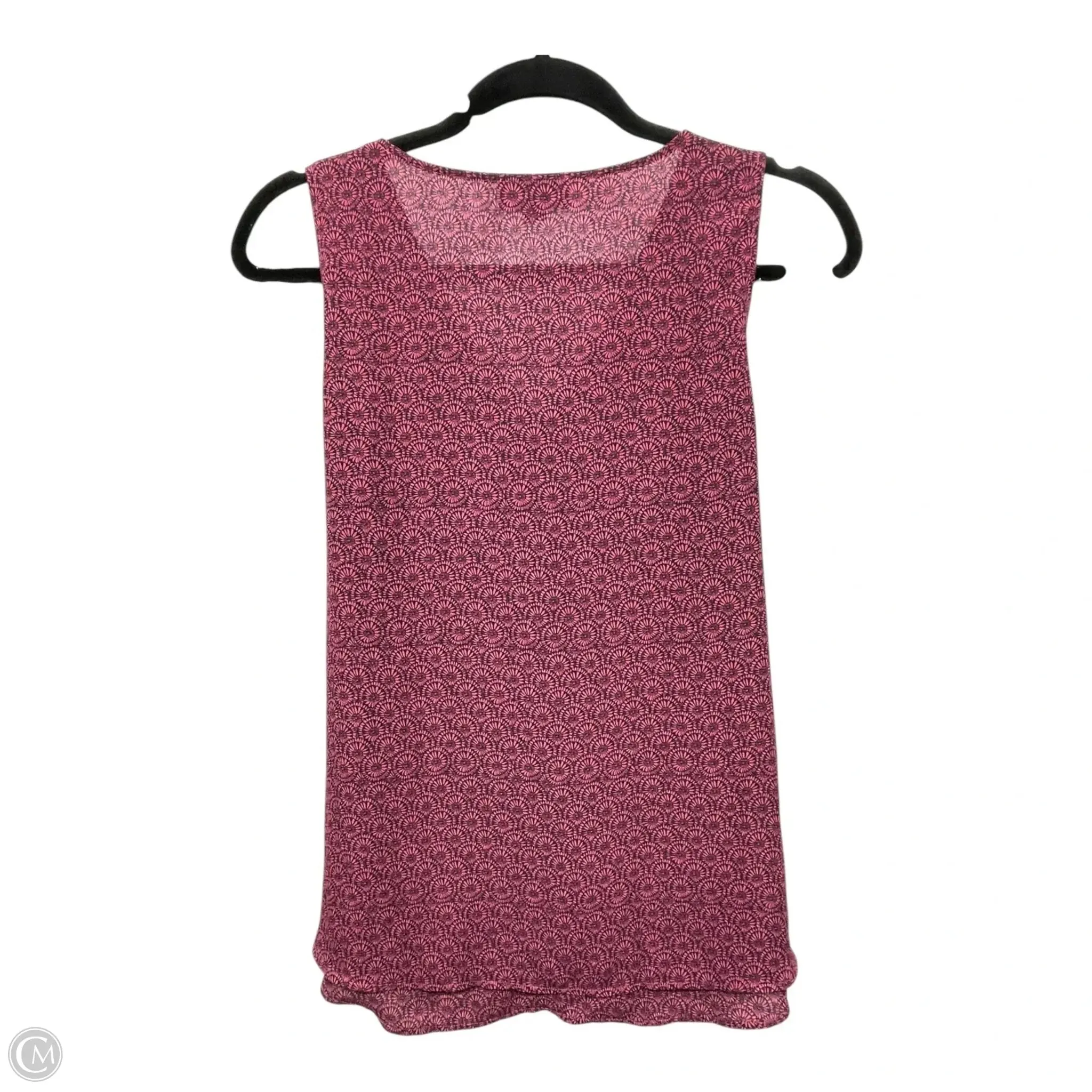 Top Sleeveless By Loft In Geometric Pattern, Size: S