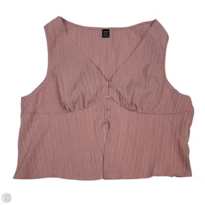Top Sleeveless By Shein In Pink, Size: L