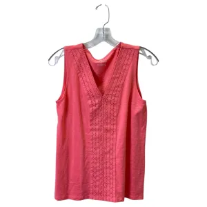 Top Sleeveless By Talbots In Coral, Size:S