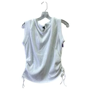 Top Sleeveless By Talbots In White, Size:S