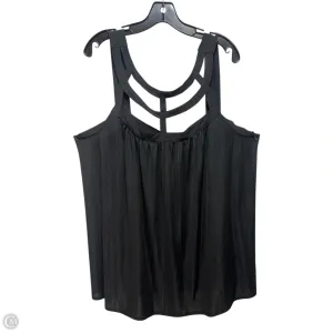 Top Sleeveless By Torrid In Black, Size: 14