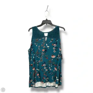 Top Sleeveless By Torrid In Floral Print, Size: 2x