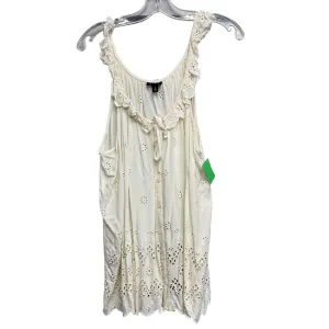 Top Sleeveless By Torrid In White, Size:2X