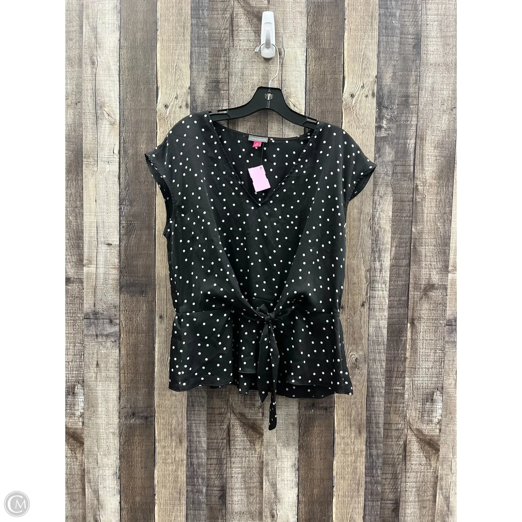 Top Sleeveless By Vince Camuto In Polkadot Pattern, Size: M