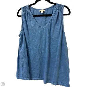 Top Sleeveless By Wonderly In Blue, Size: Xl