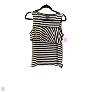 Top Sleeveless By Worthington In Black & White, Size: M