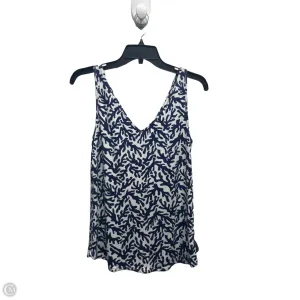 Top Sleeveless Designer By Lilly Pulitzer In Blue & White, Size: S