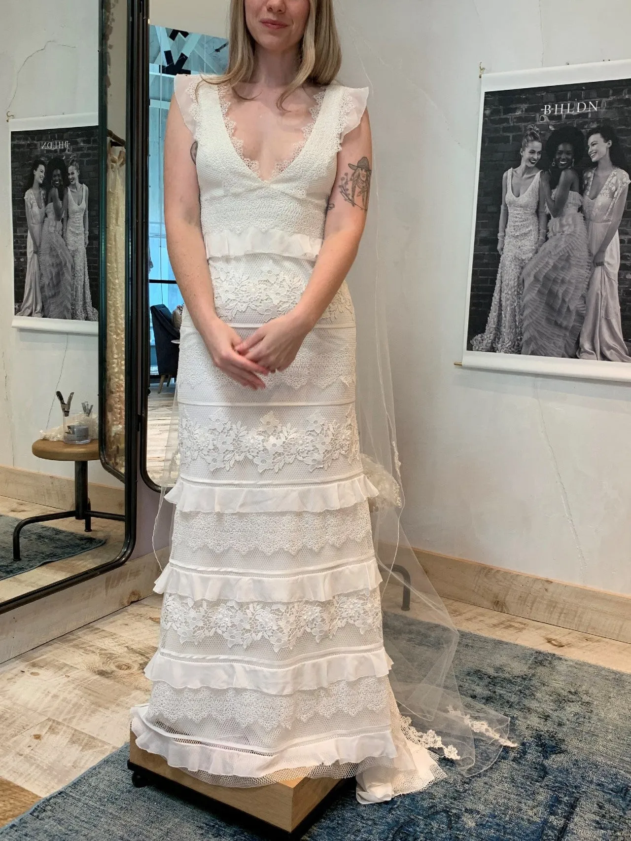 Trendy 2025 BHLDN Sachin & Babi Inez Gown  Limited Stock!
