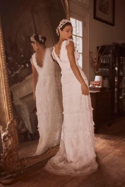 Trendy 2025 BHLDN Sachin & Babi Inez Gown  Limited Stock!