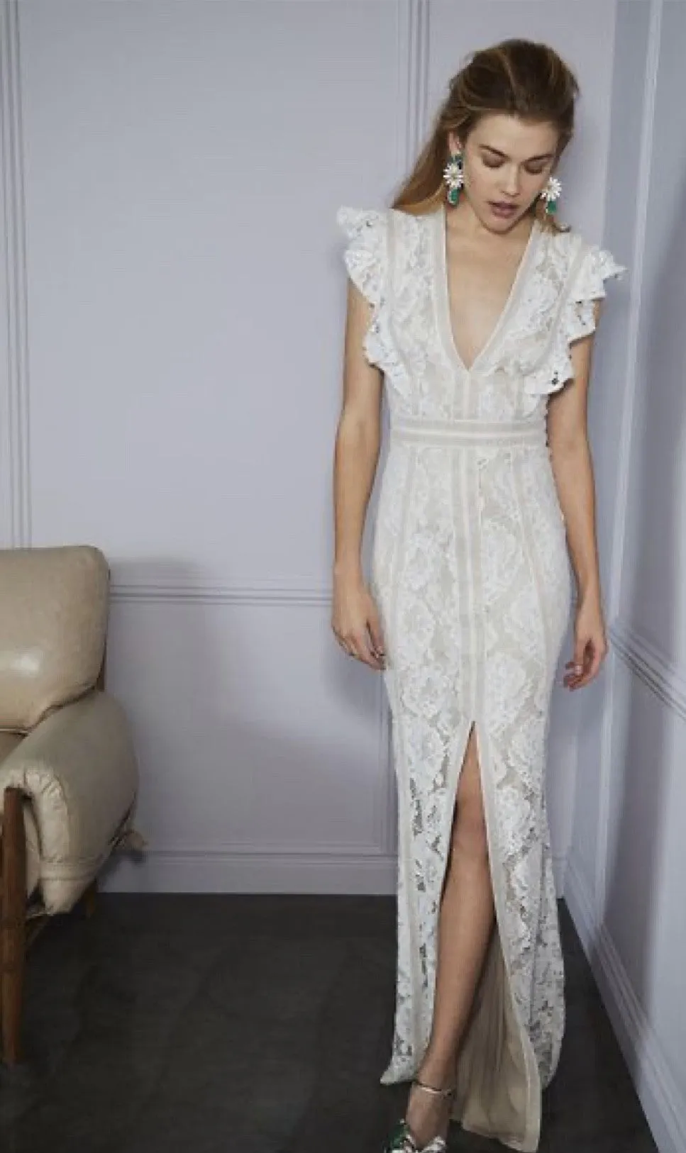 Trendy 2025 BHLDN Tadashi Shoji Placid Gown  Limited Release!