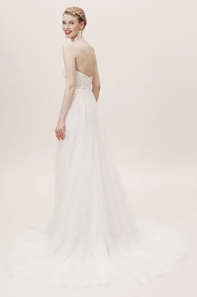 Trendy 2025 BHLDN Willowby Cordova Ophelia 53702 Gown  Ends Soon!