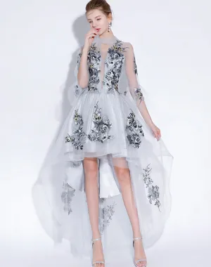 Trendy 2025 Embroidered High-low Formal Dress  Limited Release!