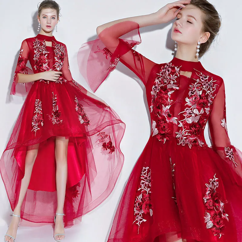 Trendy 2025 Embroidered High-low Formal Dress  Limited Release!