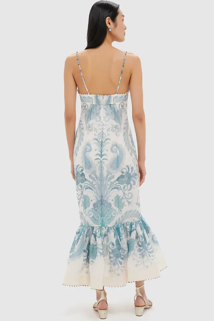 Turquoise Paisley Illuminate Gown