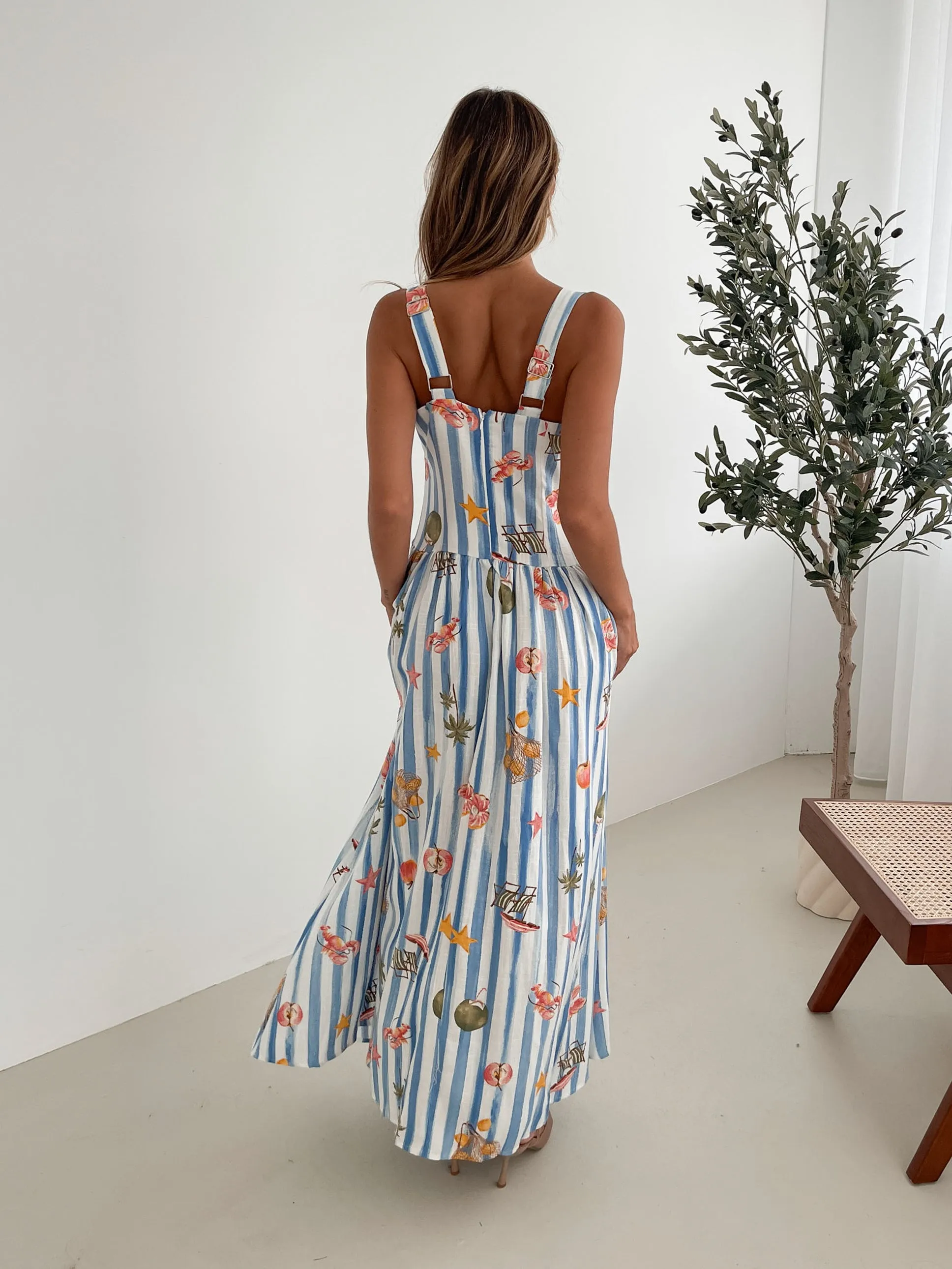 Uhura Dress - Blue Print