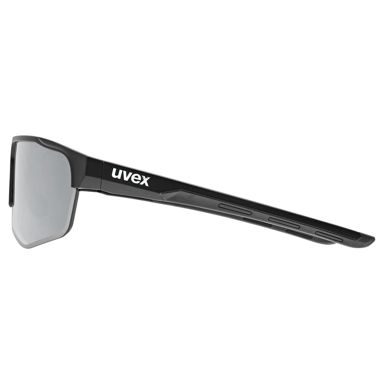 Uvex Axos Set sunglasses - Black Matt Mirror Silver