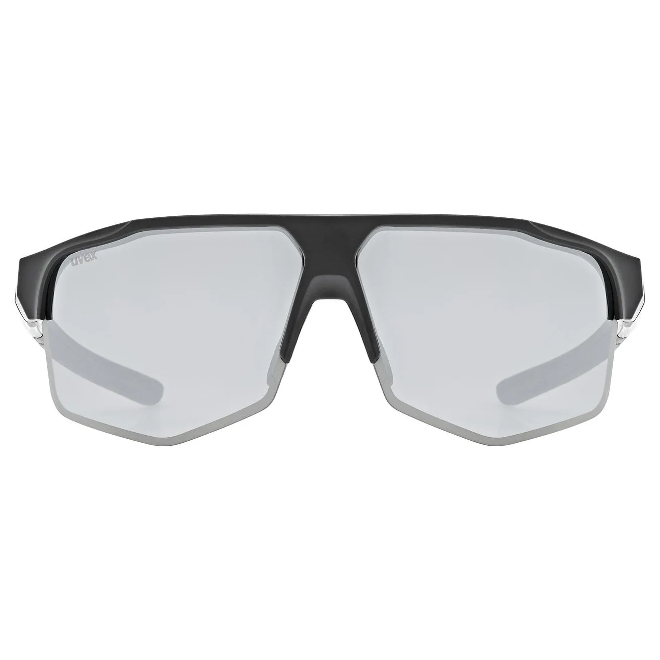 Uvex Axos Set sunglasses - Black Matt Mirror Silver