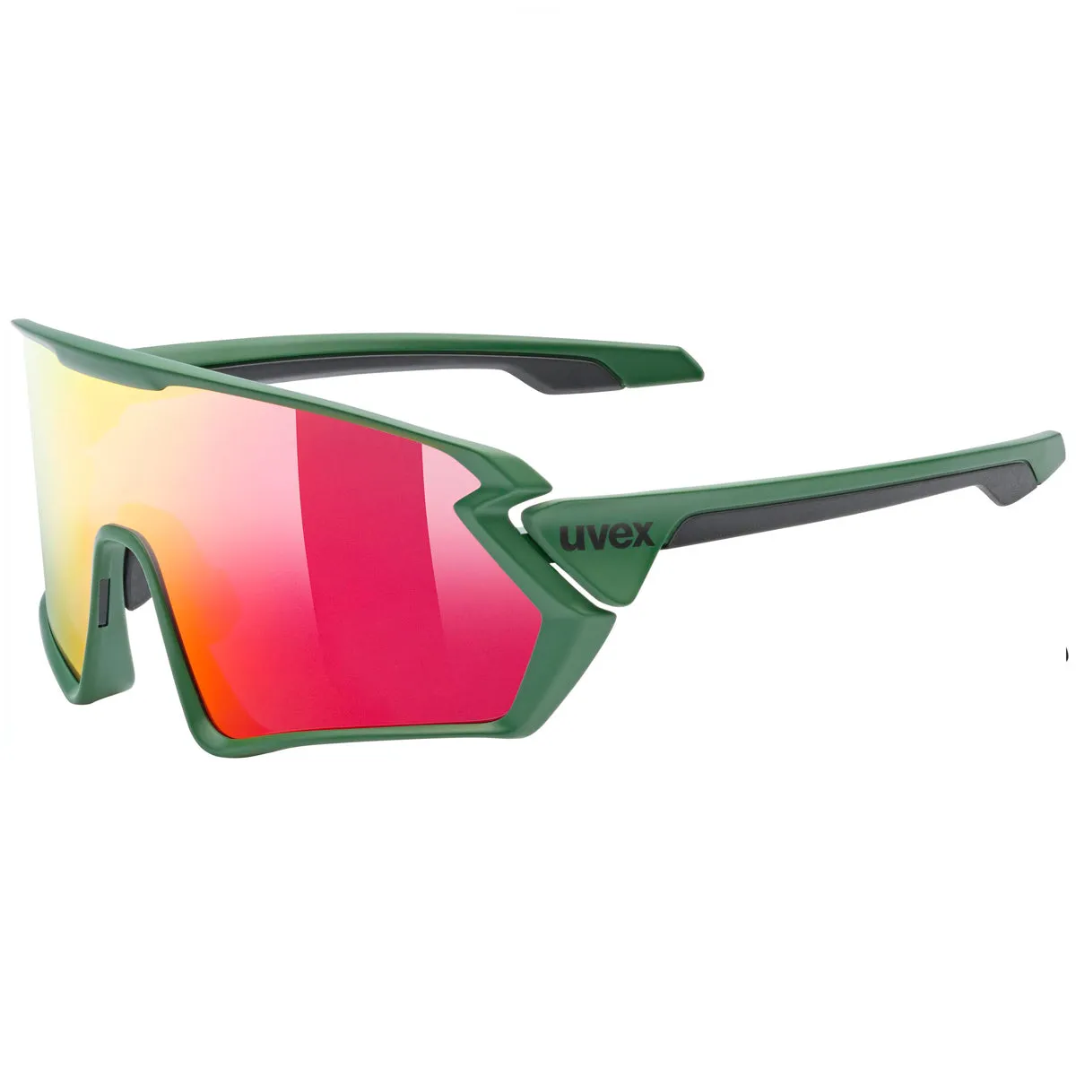 Uvex Sportstyle 231 glasses - Green Mirror red