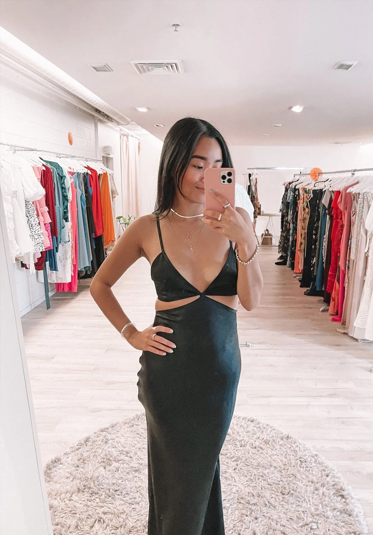 Veronique Cut-out Maxi Dress - Black