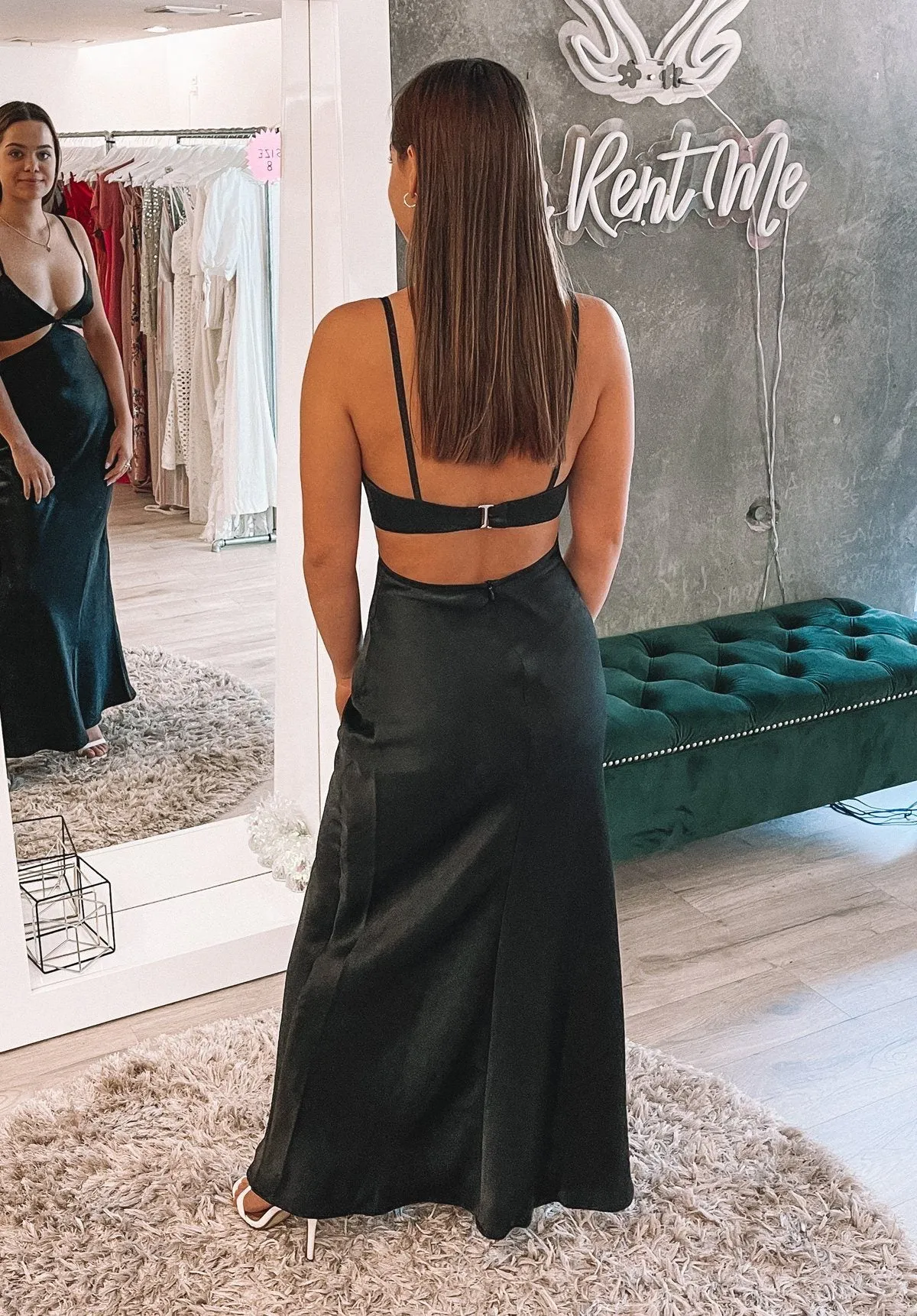 Veronique Cut-out Maxi Dress - Black