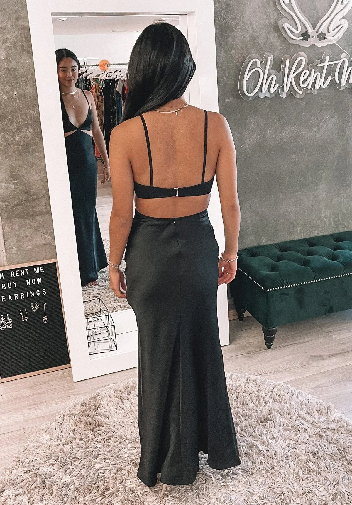 Veronique Cut-out Maxi Dress - Black