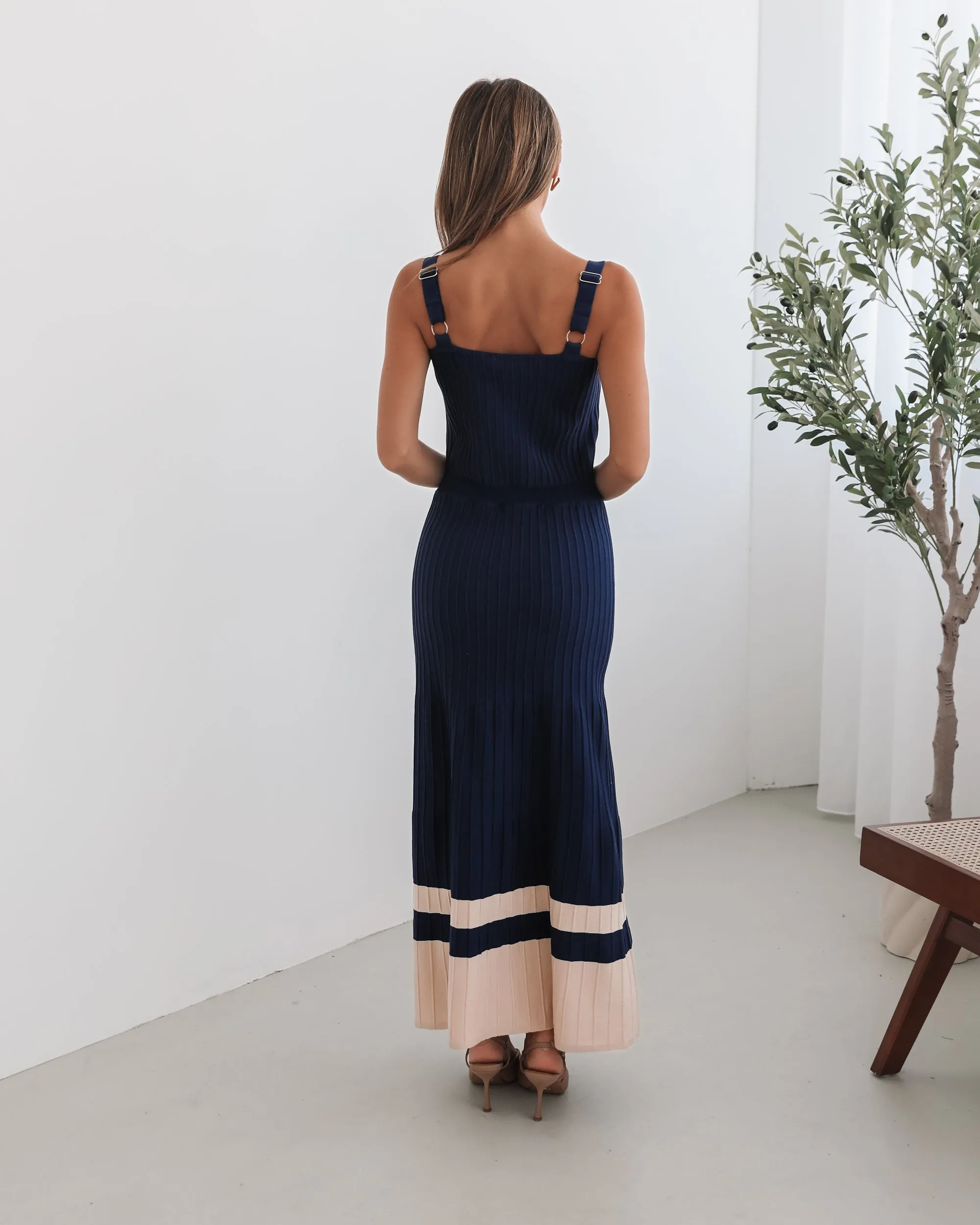 Vianne Dress - Navy Multi