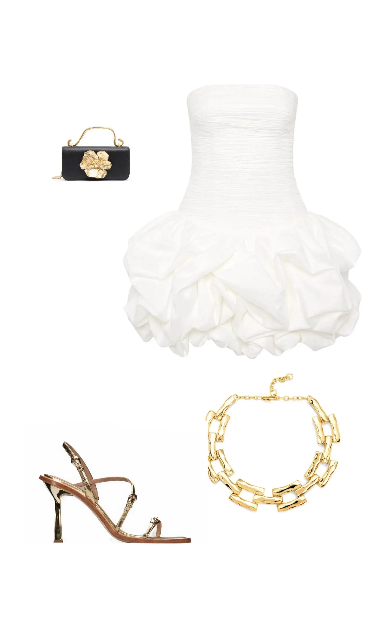Violette Bubble Hem Mini Dress