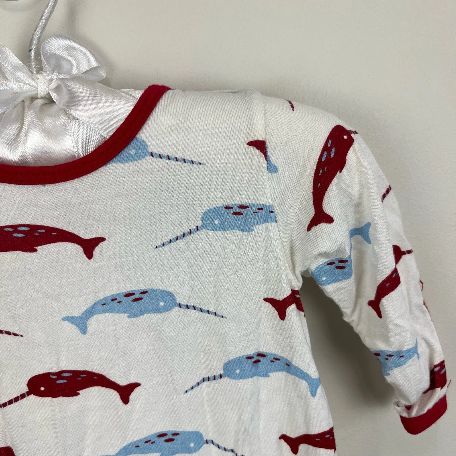 VIP Favorite Kickee Pants Print Layette Gown & Double Knot Hat Set 0-3 Months NWT  Last Chance!