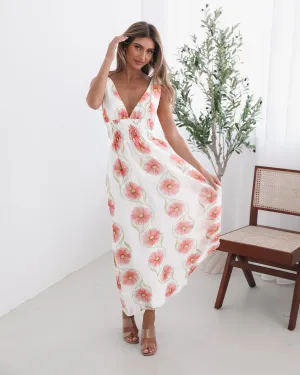 Vivia Dress - White Floral