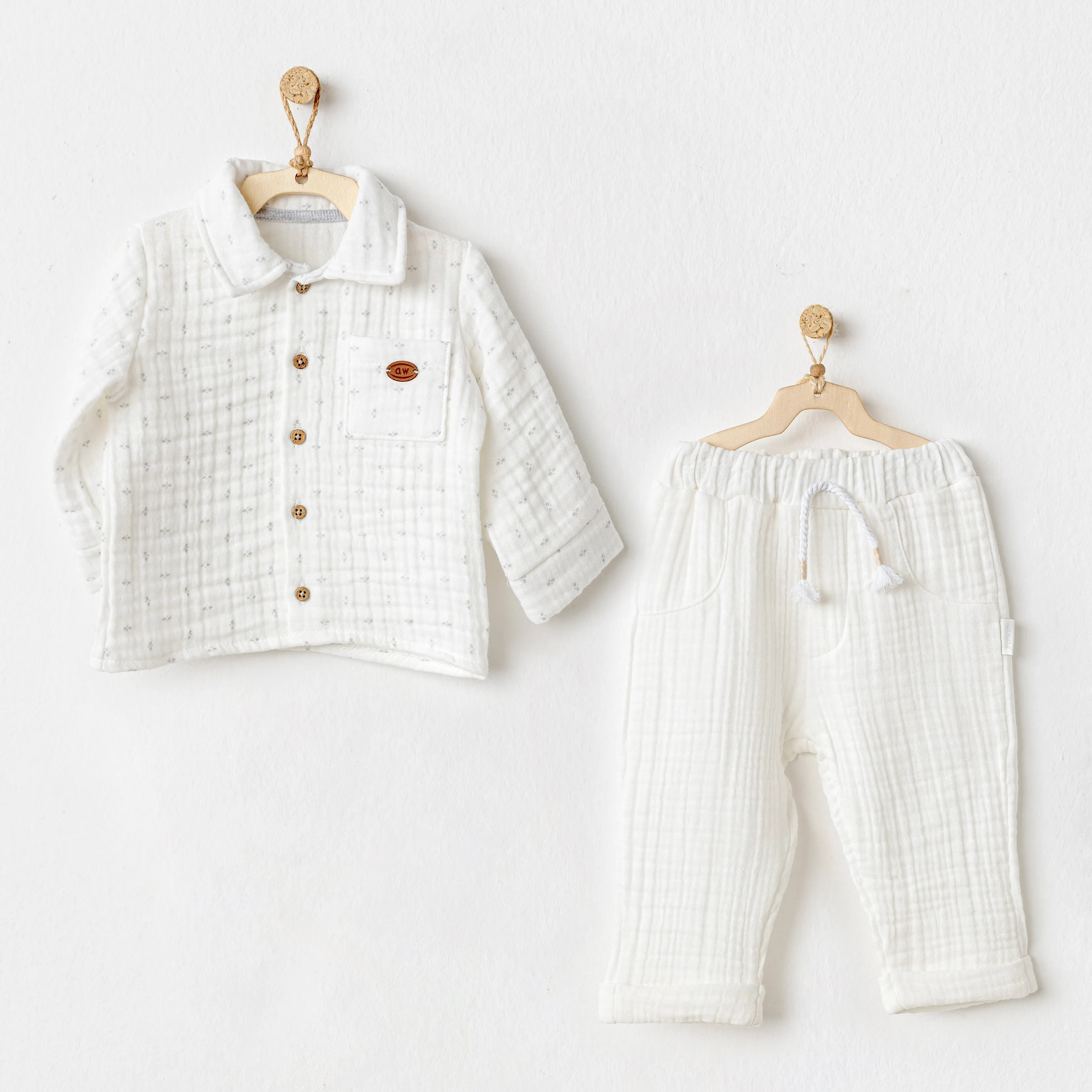 White Muslin Formal Outfit