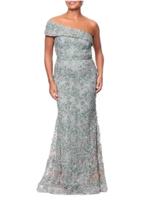 Xscape Evenings Print Brocade Dress 6922X