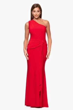 Xscape Evenings "Nara" One Shoulder Rouched Dress 6725X